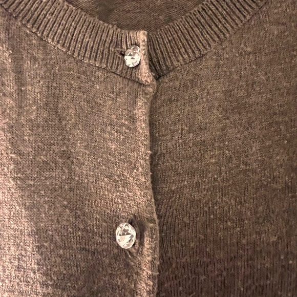 2 Express sweaters with crystal buttons.black (M), Tan(L)all fit sz4-6 - Picture 5 of 5